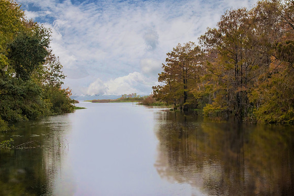 Lake Hart in  Florida after a storm