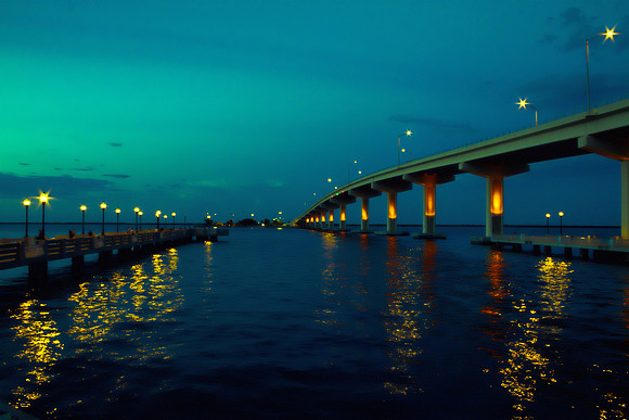 Sunset - Max Brewer Bridge - Titusville, FL