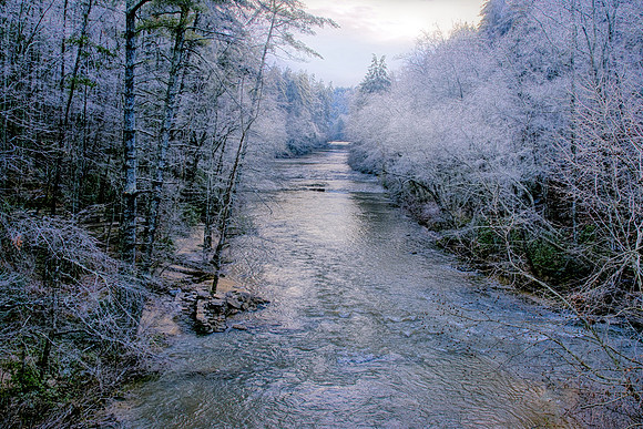 Ice Storm on the Etowah River
