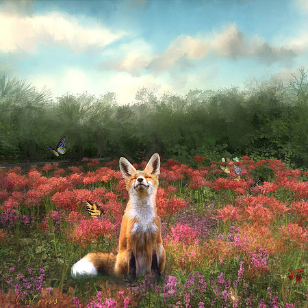 Lexy Smells the Flowers