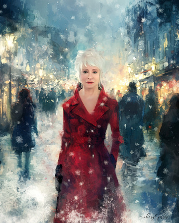 A Stroll Through the Evening Snow