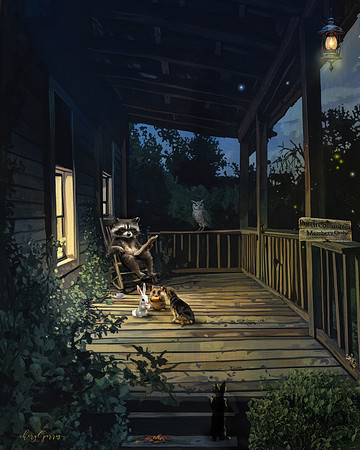 Porch Committee in Session