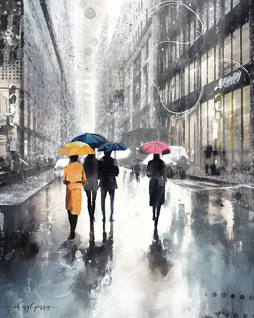 Splashes of Color in a Gray Day